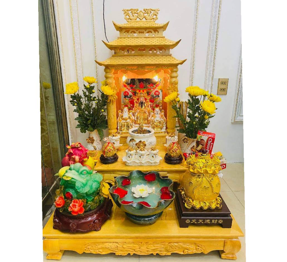 Tam sơn bàn thờ thần Tài